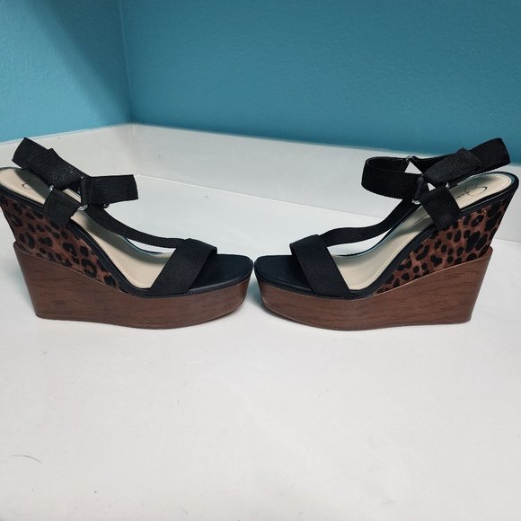 Jessica Simpson Wedge Platform Sandals Sz 8.5 - Picture 4 of 12
